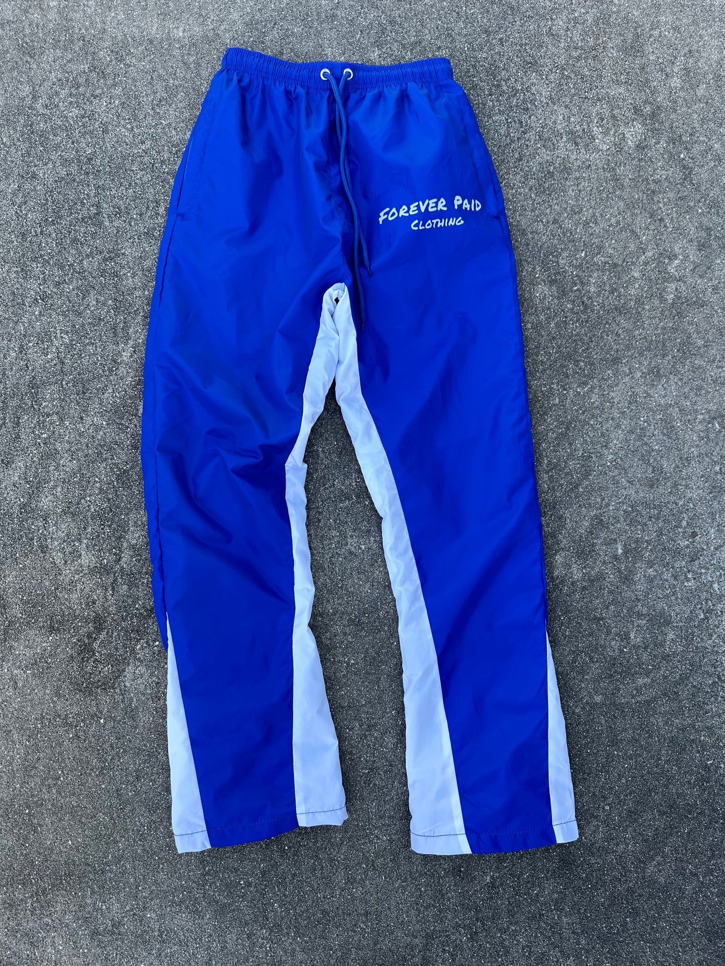 BLUE WINDBREAKER PANTS
